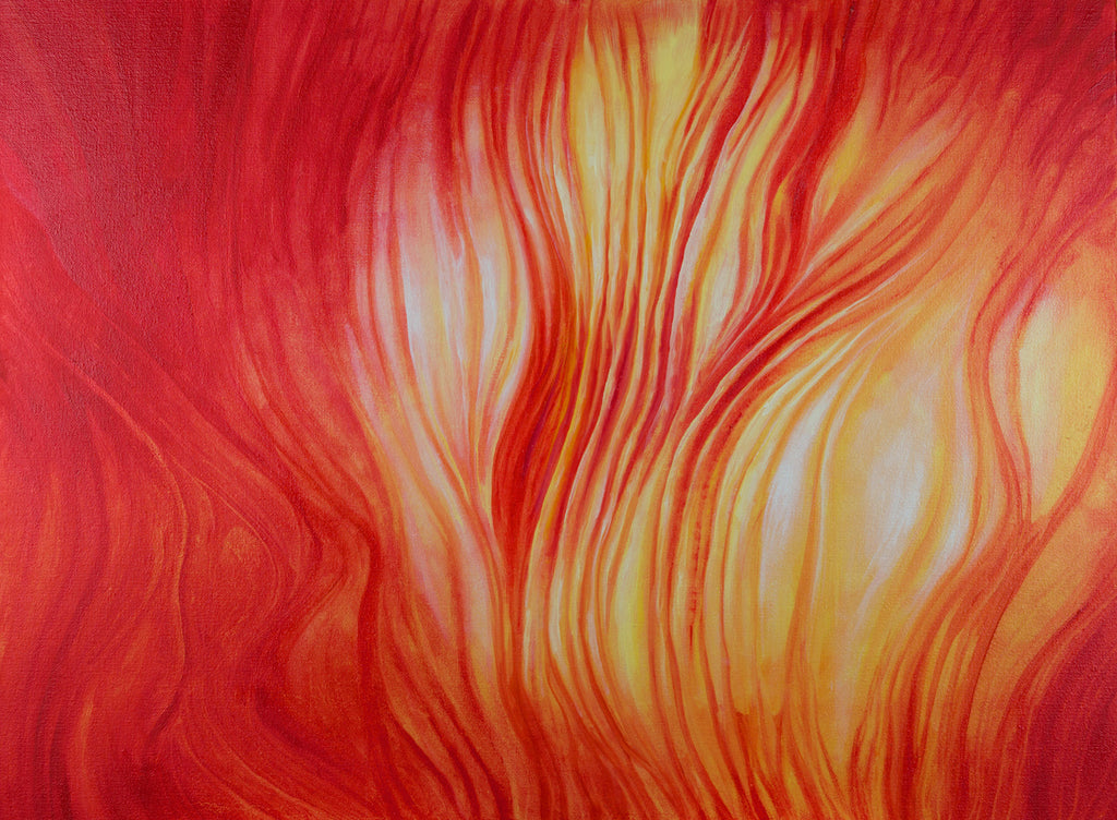 Sun Abstract Oil Painting by Harold Roth