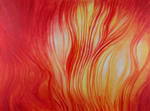 Sun Abstract Oil Painting